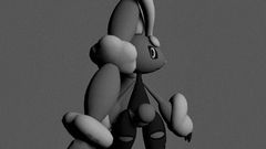 Mega Lopunny looking back